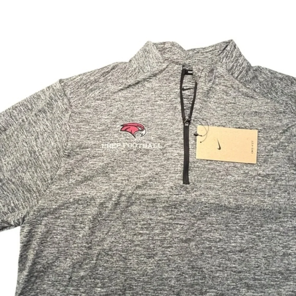 PREP FOOTBALL Long Sleeve Athletic‎ Shirt 1/2 Zip Medium NWT NIKE RUNNING $75